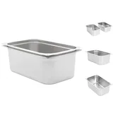 vidaXL Gastronormbehälter 2 Stk. GN 1/1 200 mm Edelstahl