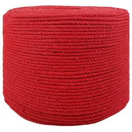 vidaXL Baumwollseil 25 m 6 Rot 100% Baumwolle
