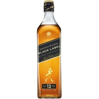 Johnnie Walker Black Label | Blended Scotch Whisky | aromatischer | blended in den 4 prominentesten, schottischen Whisky-Regionen | 40% vol | 1000ml Einzelflasche |