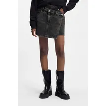 Hugo Jeansrock Damen Mini schwarz 40