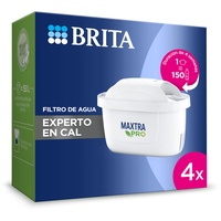 BRITA Maxtra Pro Wasserfilterkartusche, Experte in Kalk, 4 Stück, Original-Ersatzteil von Brita für maximalen Schutz von Haushaltsgeräten, reduziert Kalk, Verunreinigungen, Chlor und Metalle