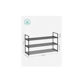 Songmics Schuhregal 92 x 54 x 30 cm schwarz