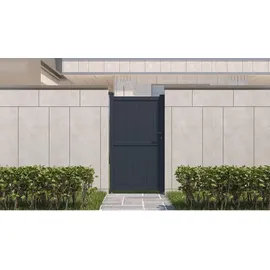 Habitat et Jardin Gartentor 101,2 x 180,9 cm Grau/Aluminium