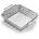 Grillkorb 24 x 19 cm Edelstahl Silber