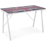 Bizzotto - Moderner Schreibtisch 'young', Ideal Für Büro Und Schlafzimmer Aus Glas 113 Cm -british