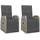 vidaXL Gartenstuhl 57 x 133 x 90 cm grau 2 St.