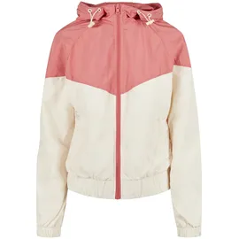URBAN CLASSICS Ladies Arrow Windbreaker Damen Palepink/Weiß XS