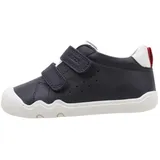 GEOX B STEPPIEUP Boy A Sneaker, Navy/Red, 27 EU