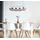 GLOBO Leona 4-flg. 22 cm eckig Schwarz/Holz/Rauchglas