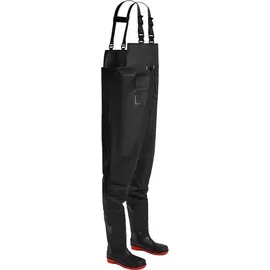 PORTWEST FW74 Sicherheits Brust-Watstiefel Schwarz 42