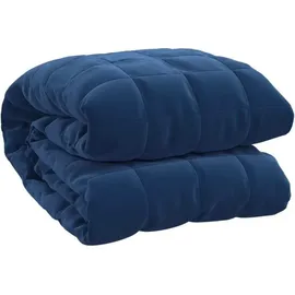 vidaXL Gewichtsdecke Blau 220x240 cm 15 kg Stoff