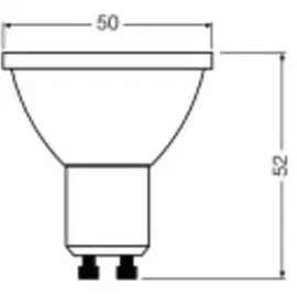 LEDVANCE LED-Reflektorlampe PAR16 DIM S 6W 927 GU10 350lm