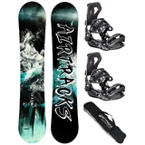 Airtracks Herren Snowboard Set Under - Bindung Master XL - SB Bag-DC-Bundle blau 159 CM