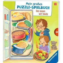 RAVENSBURGER 41894 Mein großes Puzzle-Spielbuch: Das essen wir heute