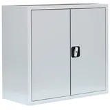 Lüllmann Stahl-Aktenschrank Metallschrank abschließbar Büroschrank Lichtgrau 750 x 800 x 383 mm 530300