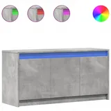 vidaXL Lewiss TV Möbel 100 x 34 x 50 cm Betongrau Holzwerkstoff