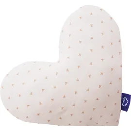 Träumeland Kuschelkissen Herz 38 x 30 cm Beige