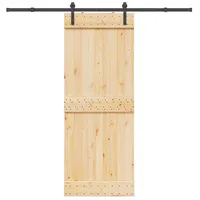 vidaXL Narvik rechts 80 x 210 cm Braun/Schwarz