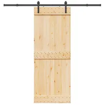 vidaXL Narvik rechts 80 x 210 cm Braun/Schwarz