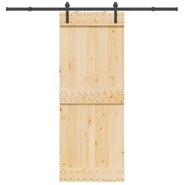 vidaXL Narvik rechts 80 x 210 cm Braun/Schwarz