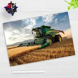 cover-your-desk Schreibtischunterlage Mähdrescher Landwirtschaft 60 x 40 cm Gelb