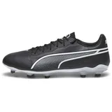 Puma King Pro FG/AG Soccer Shoe, Black White, 47 EU