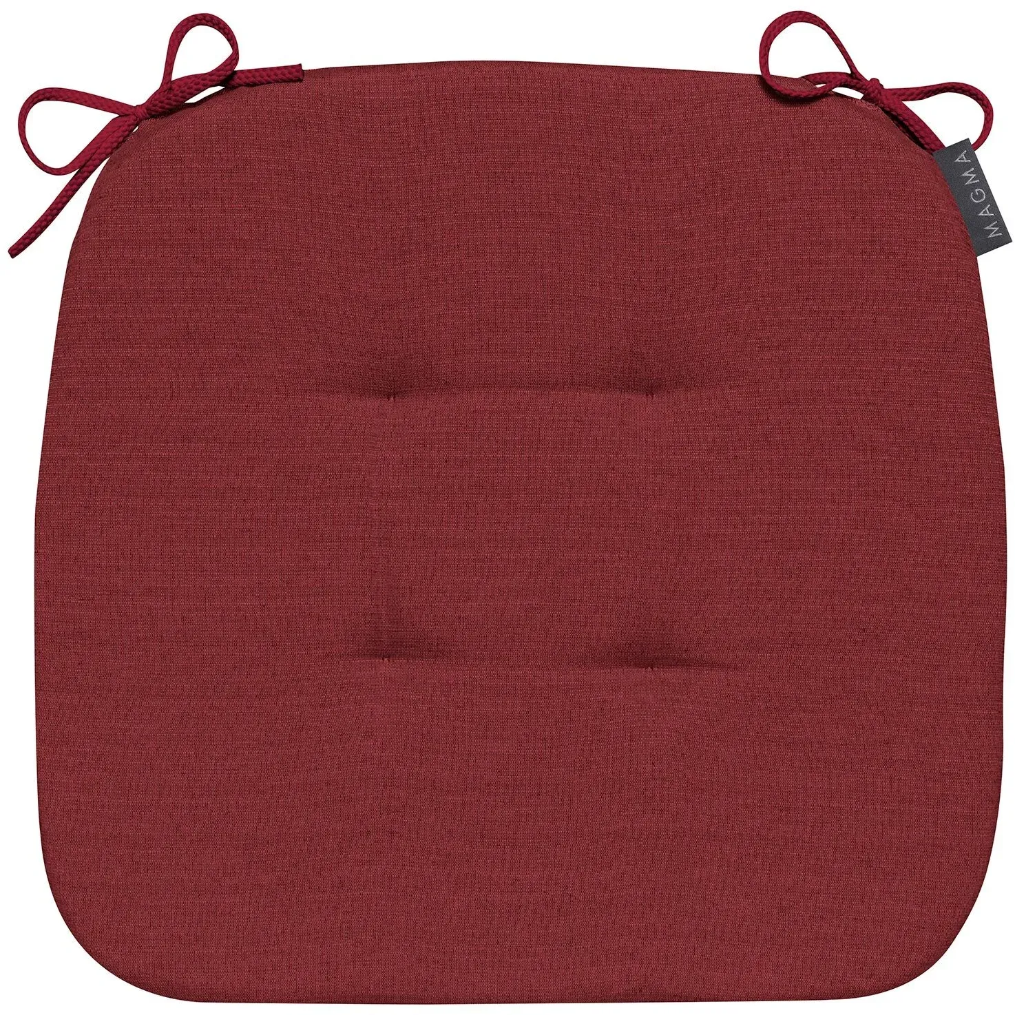 Magma Stuhlkissen Fino 41x41x3,5 cm | rot - rot