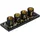 Relaxdays Teelichthalter Home Glas Schwarz