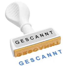 Wedo Textstempel "Gescannt" ohne Logo, 1 St.