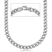 FIRETTI Edelstahlkette »Schmuck Geschenk Halskette Panzerkette«, 465675-60 silberfarben