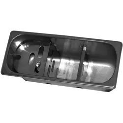 Chefgastro Spülbecken für Eisportionierer mit Wasseranschluss, Ablauf und Überlaufror HxBxT 14,5x11x27cm