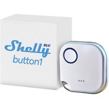 Shelly BLU Button1 Aktions- und Szenenaktivierungsknopf Weiß | Hausautomation | iOS Android App | Lange Batterielebensdauer | LED-Anzeige | Große Reichweite