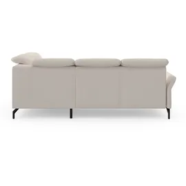 sit&more Ecksofa SIT & MORE "Fashion L-Form", beige (creme), B:250cm H:84cm T:207cm, Sofas, Ecksofa, wahlweise mit Kopfteilverstellung und Vorziehsitz, motorisch