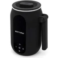 KZQ - 4-in-1 Elektrischer Milchaufschäumer, 450 ml Milchwärmer, Dampfgarer mit drehbarem Griff, für Kaffee, Latte, Cappuccino