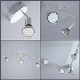 monzana LED Deckenstrahler 3 flammig rund geschwungen