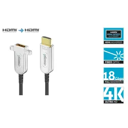 FiberX FX-I351-015 4K Premium High Speed HDMI AOC Glasfaser-Verlängerungskabel -...