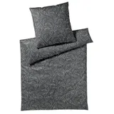 ELEGANTE Floral basalt Größe 155x220+80x80 - schwarz