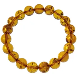 Armband OSTSEE-SCHMUCK "Ostsee-Schmuck Armband Kugel 11 mm Armband Kugel 11 mm", braun, Armbänder, Damen, 19cm, Bernstein