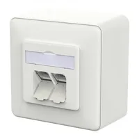 Metz CONNECT E-DAT C6A IDC 2 Port AP, verkehrsweiß