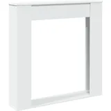 vidaXL Kaminumrandung 100 x 20 x 100 cm Weiß