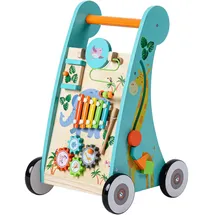 Teamson Kids Kinder Vorschule Labor Spielen Holz Lauflernhilfe & Aktivitätszentrum Blau PS-T0008