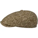 Stetson Brooklin Donegal Flatcap Herren Schirmmütze Schurwolle Baumwollfutter Sechsteilige Herrencap Herbst Winter braun-beige 61 cm - 61