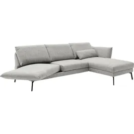 Schöner Wohnen Ecksofa "Spin, Multifunktionssofa, bequem und hochwertig verarbeitet, L-Form", silber, B:329cm H:87cm T:224cm, 54% Polyacryl, 46% Polyester, SCHÖNER WOHNEN-KOLLEKTION, Sofas, Ecksofa, Drehsitz-Funktion, USB-Anschluss, Armlehnfunktion, Rückenverstellung