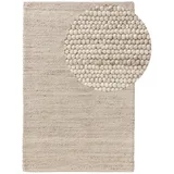 benuta pure Wollteppich Beads Beige, 80x150 cm - Naturfaserteppich aus Wolle