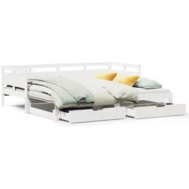 vidaXL Tagesbett 90 x 200 cm Weiß