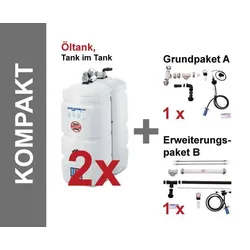 SCHÜTZ Öl-Lagerbehälter Standard 2 x 1000 Liter Paket, Tank im Tank