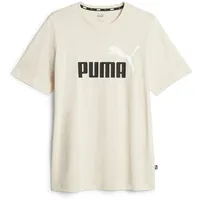 Puma Herren T-Shirt ESS+ 2 Col Logo Tee 586759-87 XXXXL - Alpine Snow