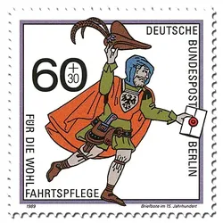 Wohlfahrtsmarken Berlin 1989: Postbeförderung im Laufe der Jahrhunderte, Mi.-Nr. 852-854
