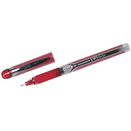 Pilot Pen PILOT Hi-Tecpoint Grip V10 Tintenroller rot/transparent 0,7 mm, rot,