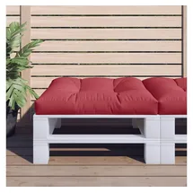 vidaXL Palettenkissen 80 x 80 x 12 cm rot 1 St.